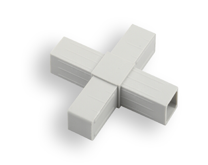 Steckverbinder für Quadratrohr, Kreuz