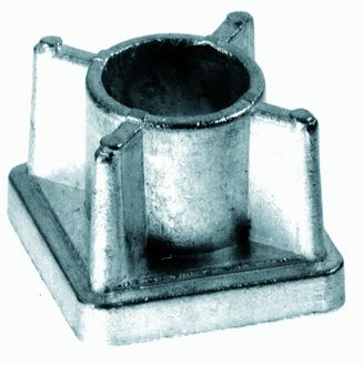 Zinkdruckguss-Buchsen für Vierkantrohre Zinkdruckguss-Buchsen für Vierkantrohre