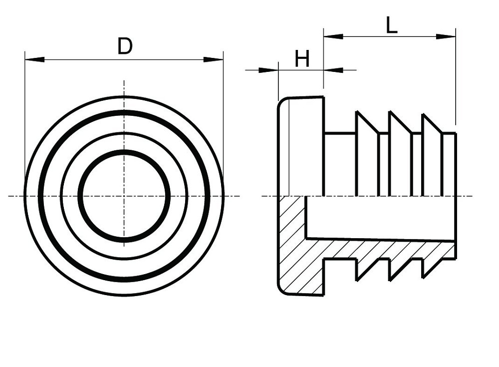 GL / Gleiter für runde Rohre