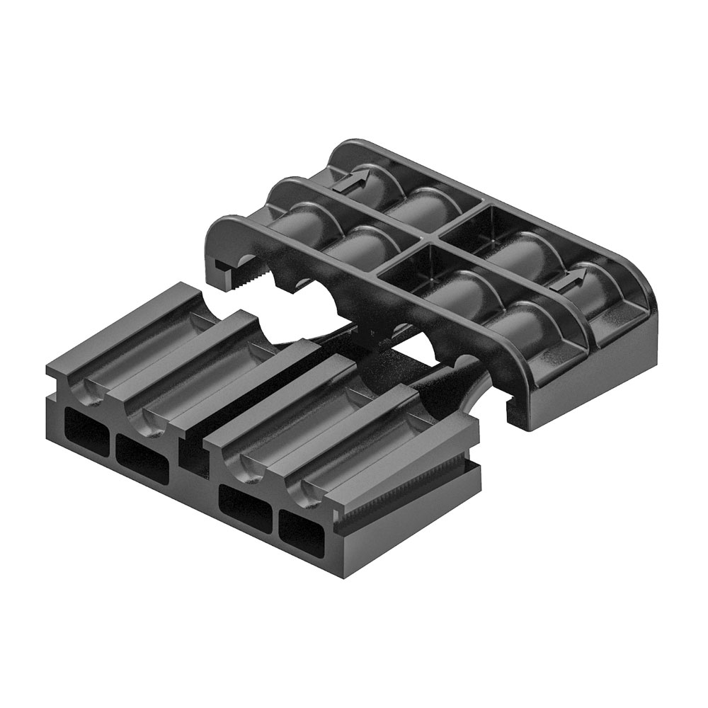 Zugentlastung für Kabel Zugentlastung aus schwarzem Kunststoff für Kabel