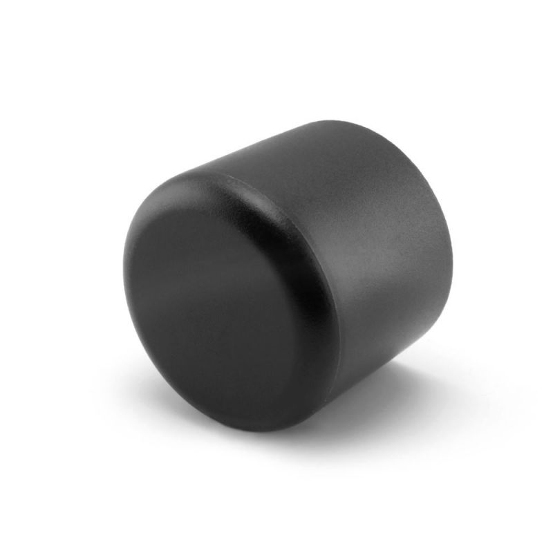 Kappen für Rundrohr schräg 18 mm grau | Dein Teflongleiter Online Shop